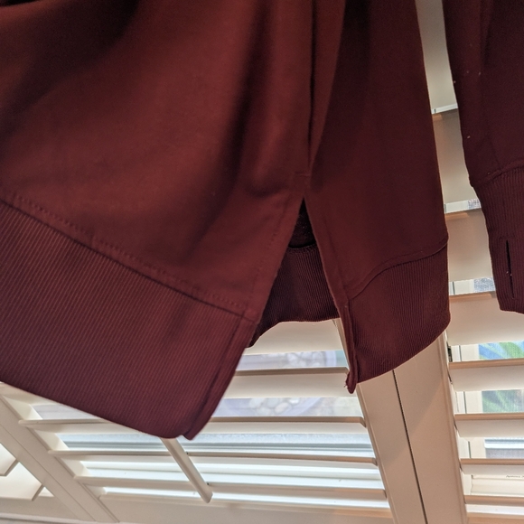 Women's Plus XXL Tunic Sweatshirt Rust/Brown - Picture 7 of 9